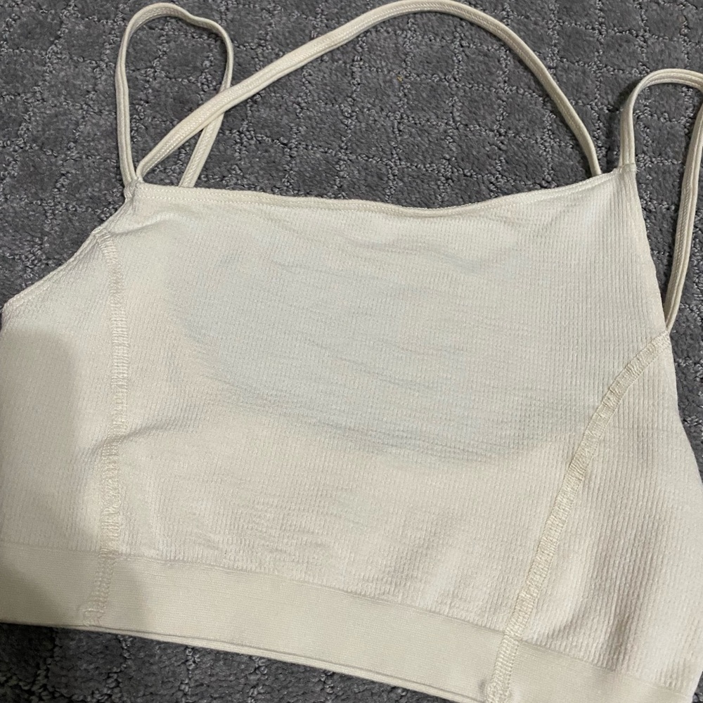 Out From Under Lucky Seamless Asymmetrical Bra Top NWT Size XS/S - Ivory - Picture 7 of 9